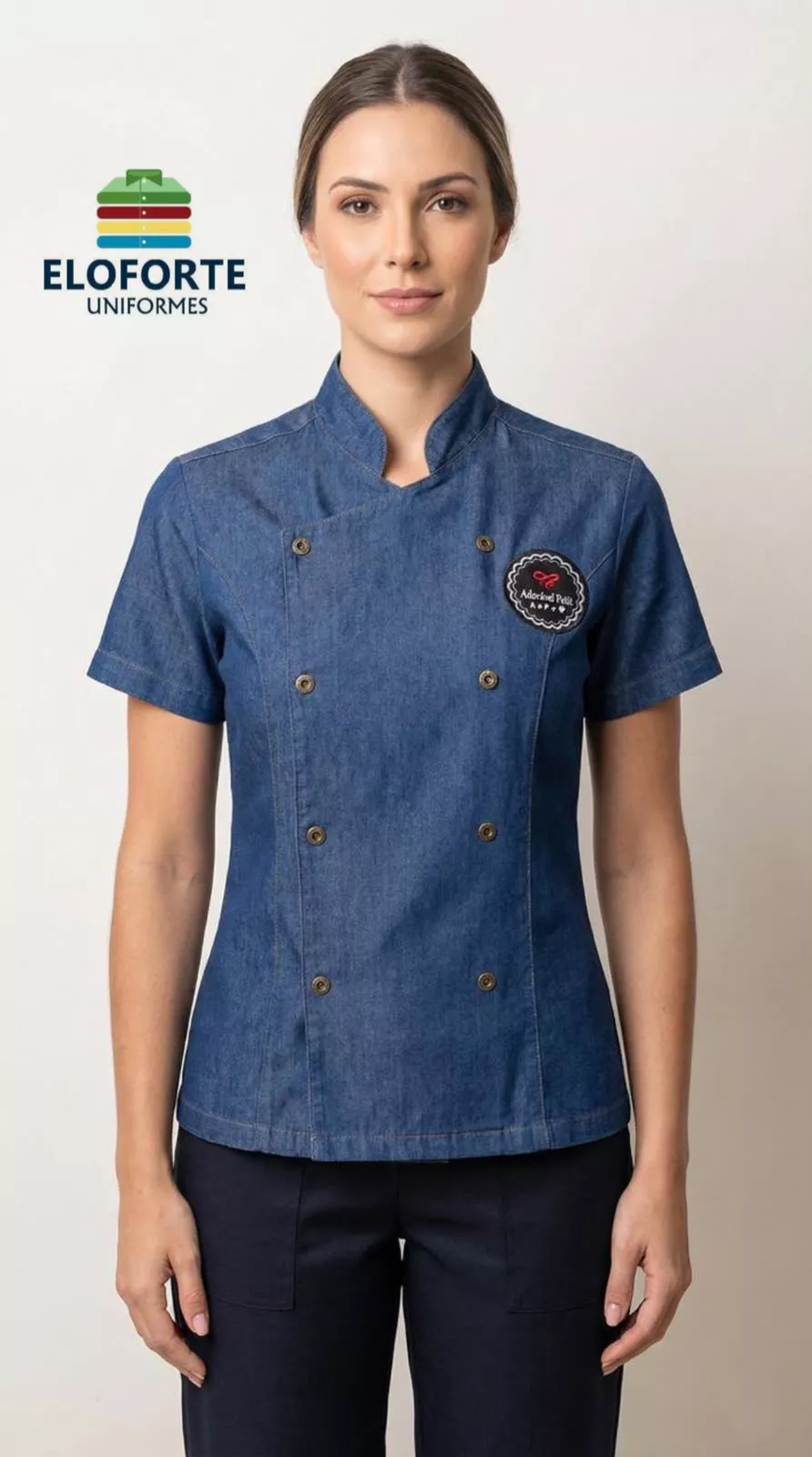 Uniforme de manga curta personalizado